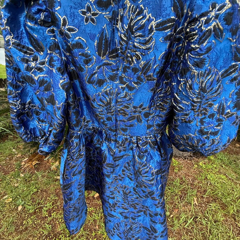 Lilly Pulitzer Blue Bishop Sleeve Cocktail Sundress